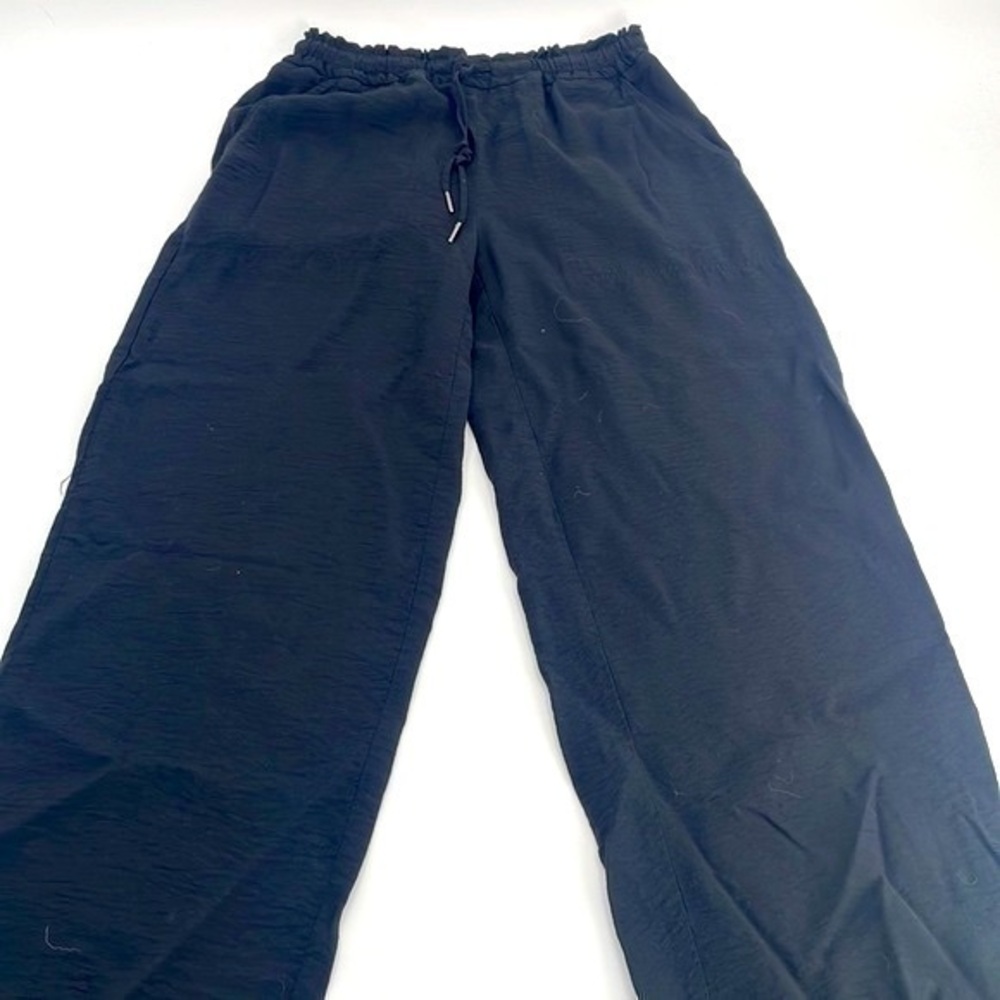 UEC Simply Vera black drawstring wide leg pants size xs